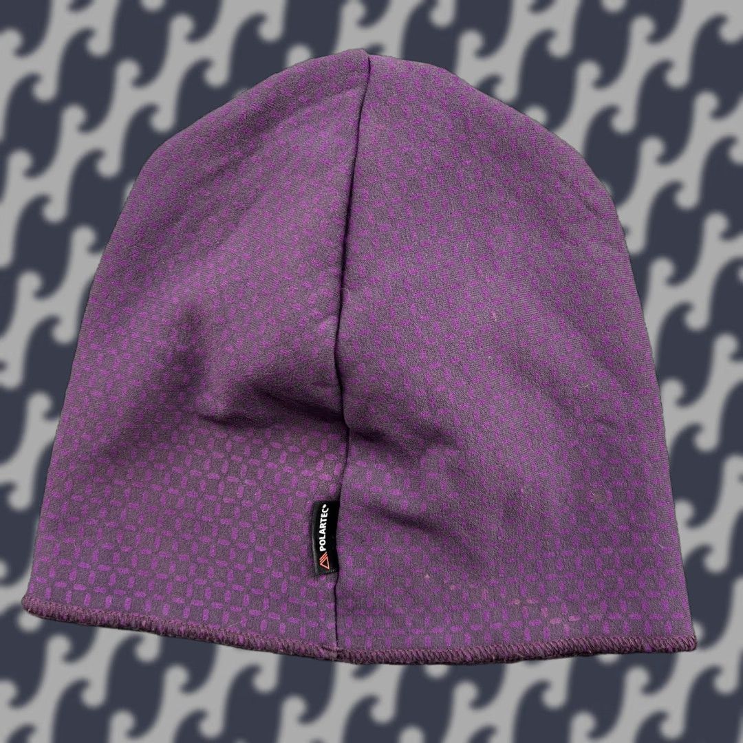 Vintage Haglofs Fanatic Beanie Unisex Adults Beanie Purple Polartec Insulated Lined Outdoor Hiking S-M Modern Knit Thermal Lightweight Cap Size ONE SIZE - 1 Thumbnail