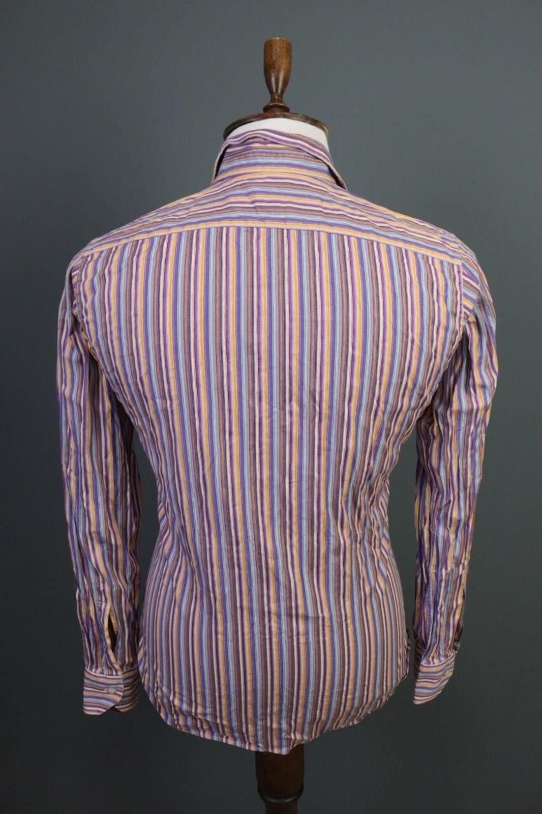 Etro Etro Multicolor Stripe Long Sleeve Button Down Shirt Size 39 Size US M / EU 48-50 / 2 - 10 Thumbnail