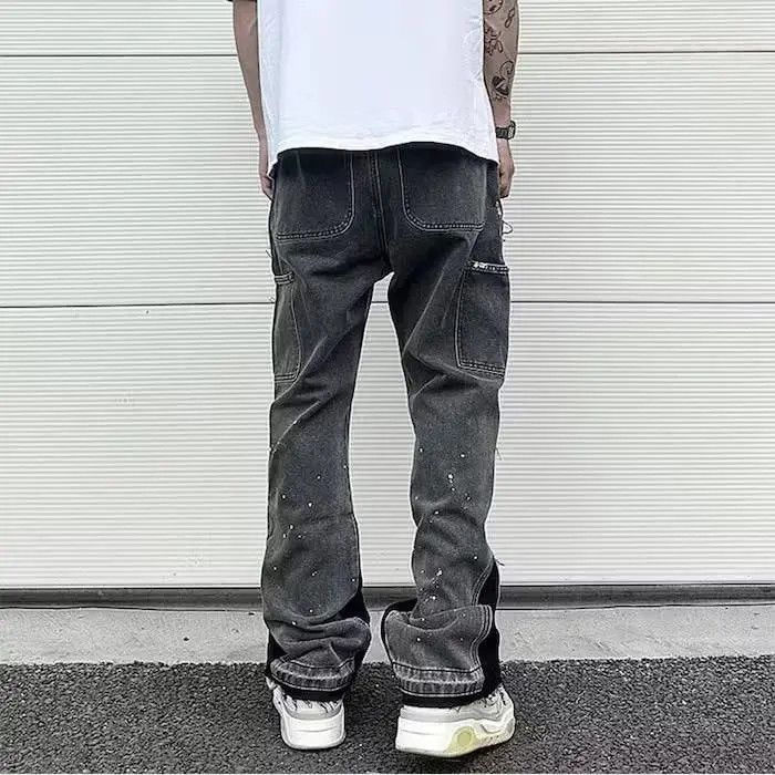 Japanese Brand × Jean Graffiti Black Flared Denim Pants Size US 32 / EU 48 - 3 Thumbnail