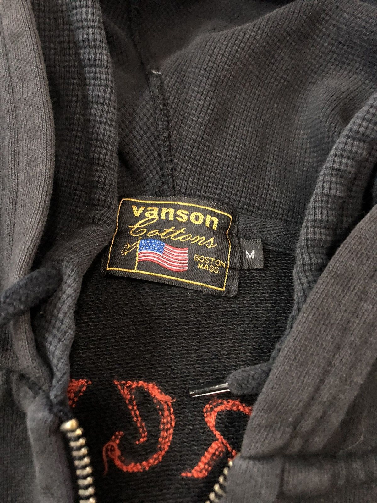 Vanson Leathers Vanson Leather fade zipper hoodie Size US M / EU 48-50 / 2 - 10 Thumbnail