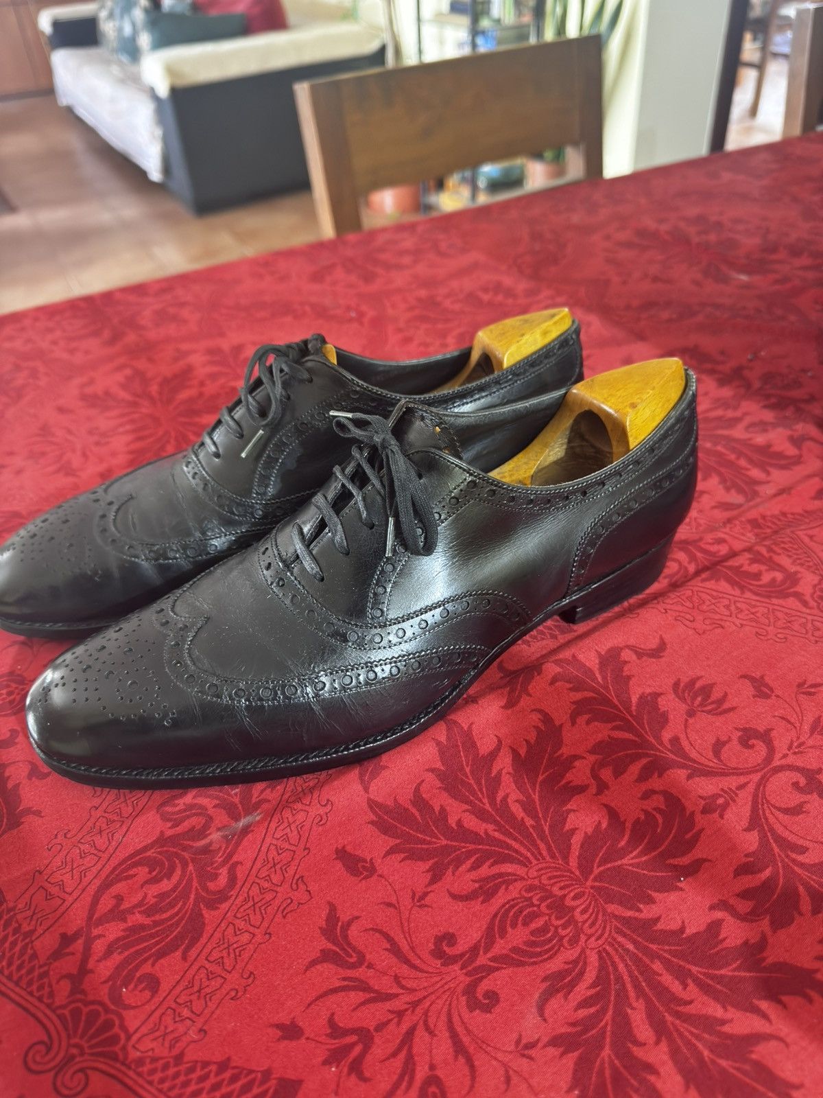 John Lobb John Lobb Leather Full Oxford Brogue Size US 9.5 / EU 42-43 - 3 Thumbnail