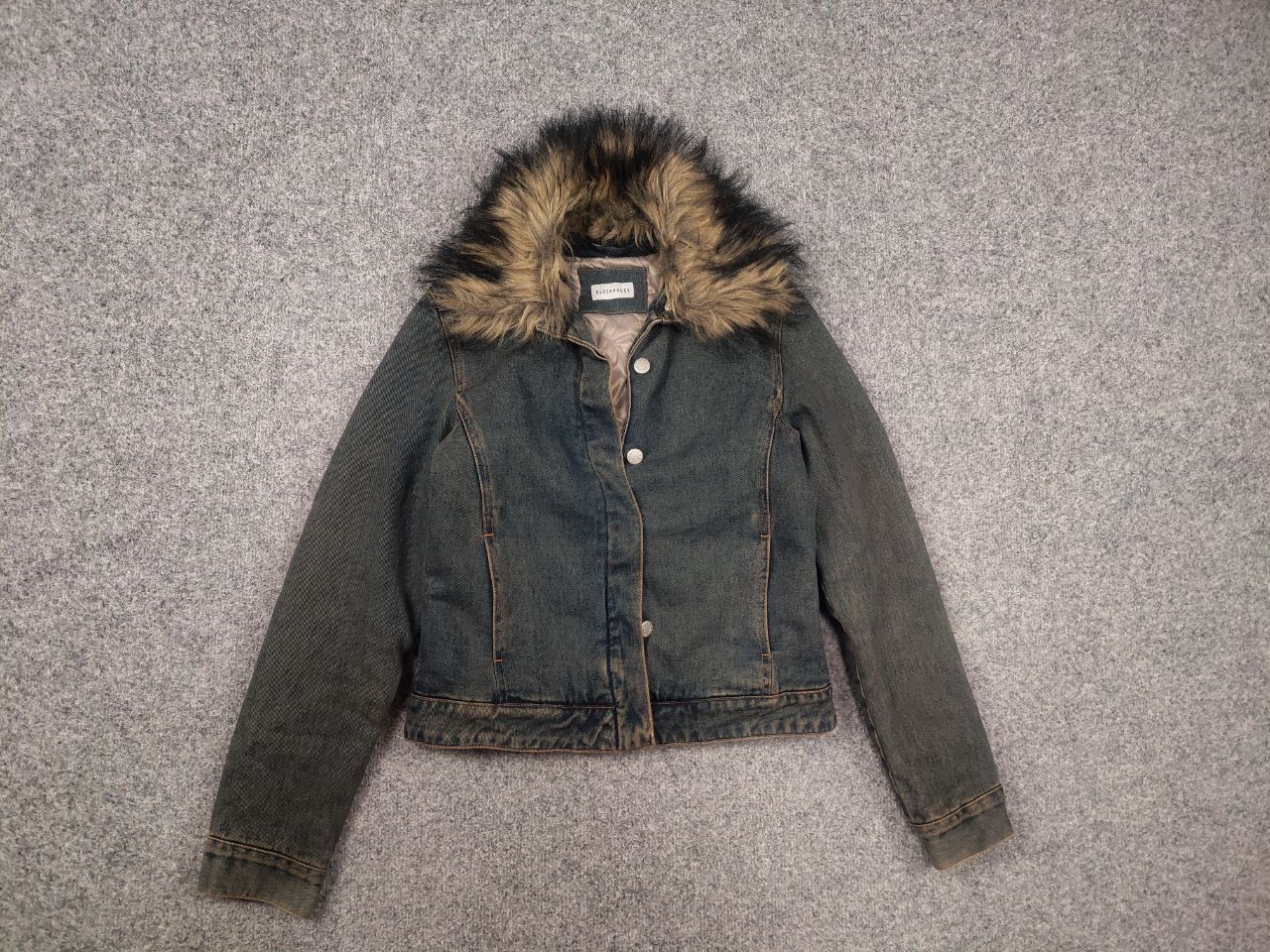 Hysteric Glamour Vintage Y2K Clockhouse denim Fur Jacket if six was nine LGB Size M / US 6-8 / IT 42-44 - 3 Thumbnail