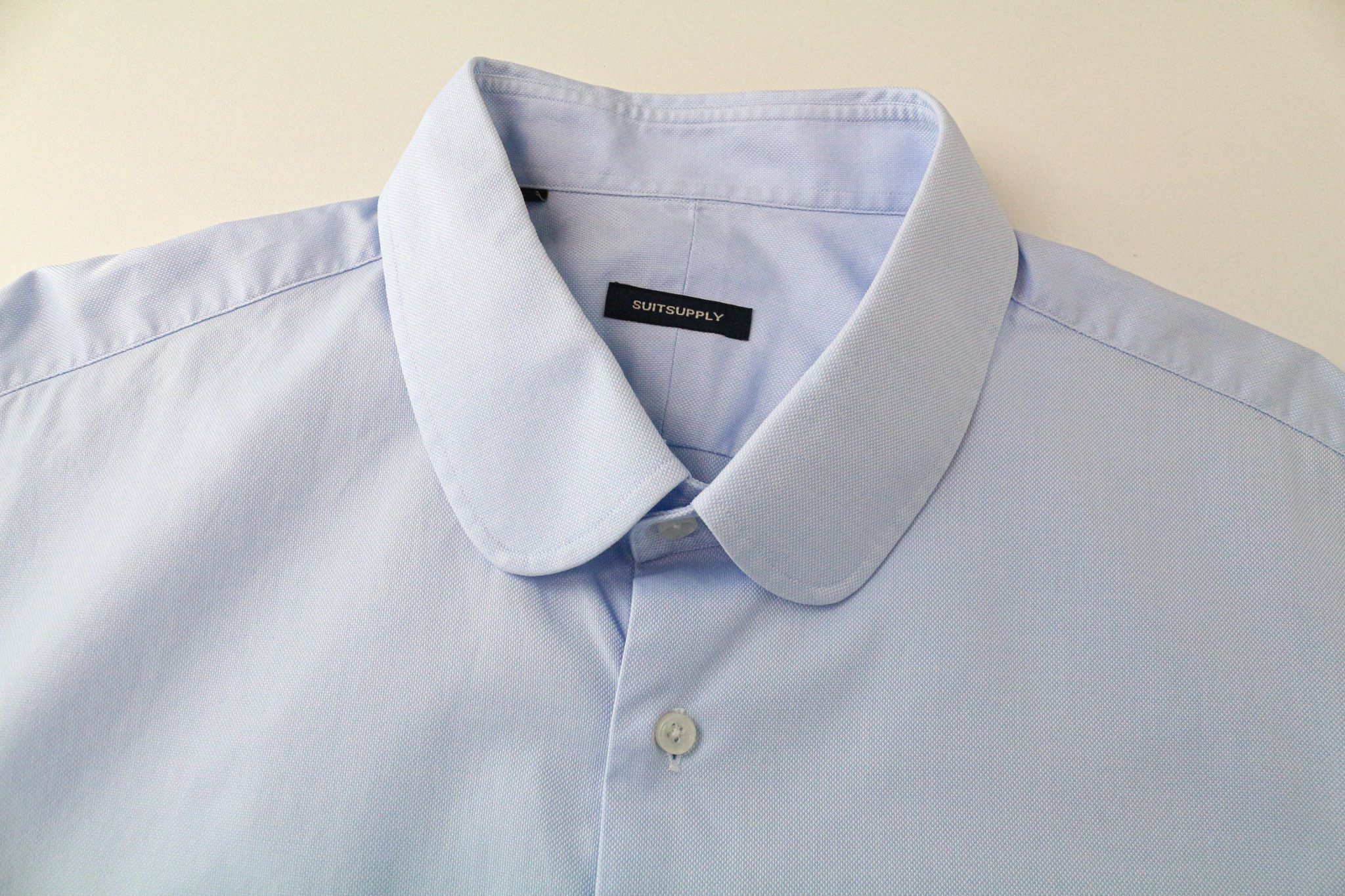Suitsupply 46/18 Blue Cotton Long Sleeve Shirt 79457 Size 46R - 3 Thumbnail