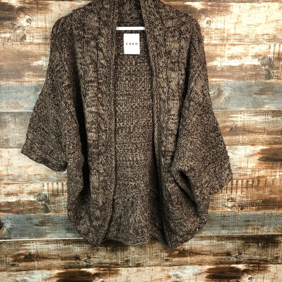 Homespun Knitwear × Japanese Brand Coen Brown cardigan japan Knitwear #A1530 Size XL / US 12-14 / IT 48-50 - 3 Thumbnail
