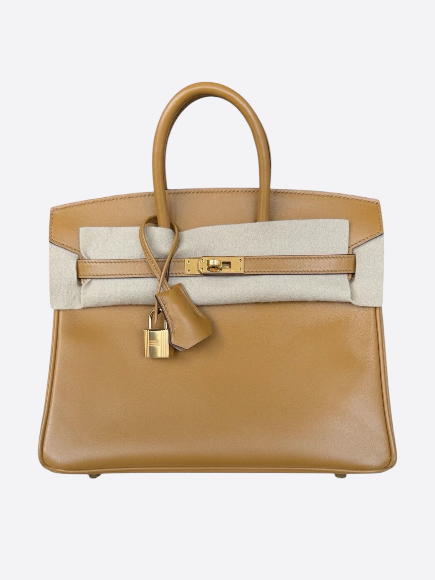 Hermes Hermes Biscuit Swift & Gold Hardware Birkin 25 Size ONE SIZE - 1 Thumbnail