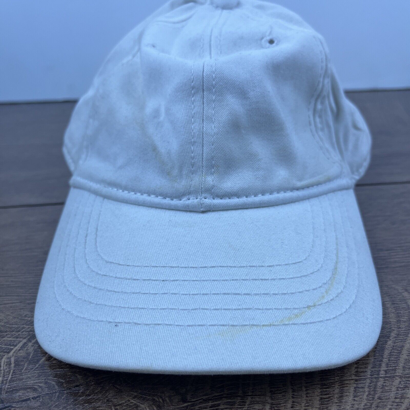 Other Plain White Hat White Hat Adjustable Adult Size Hat White Ca Size ONE SIZE - 1 Thumbnail
