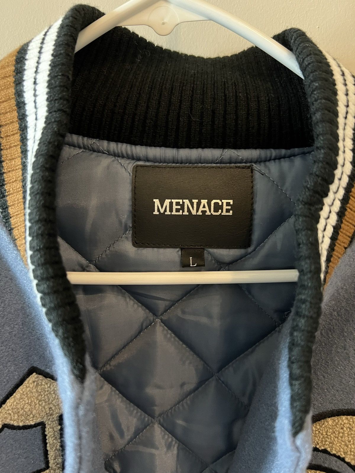 Menace GOD WILLING VARSITY JACKET Size US L / EU 52-54 / 3 - 3 Thumbnail