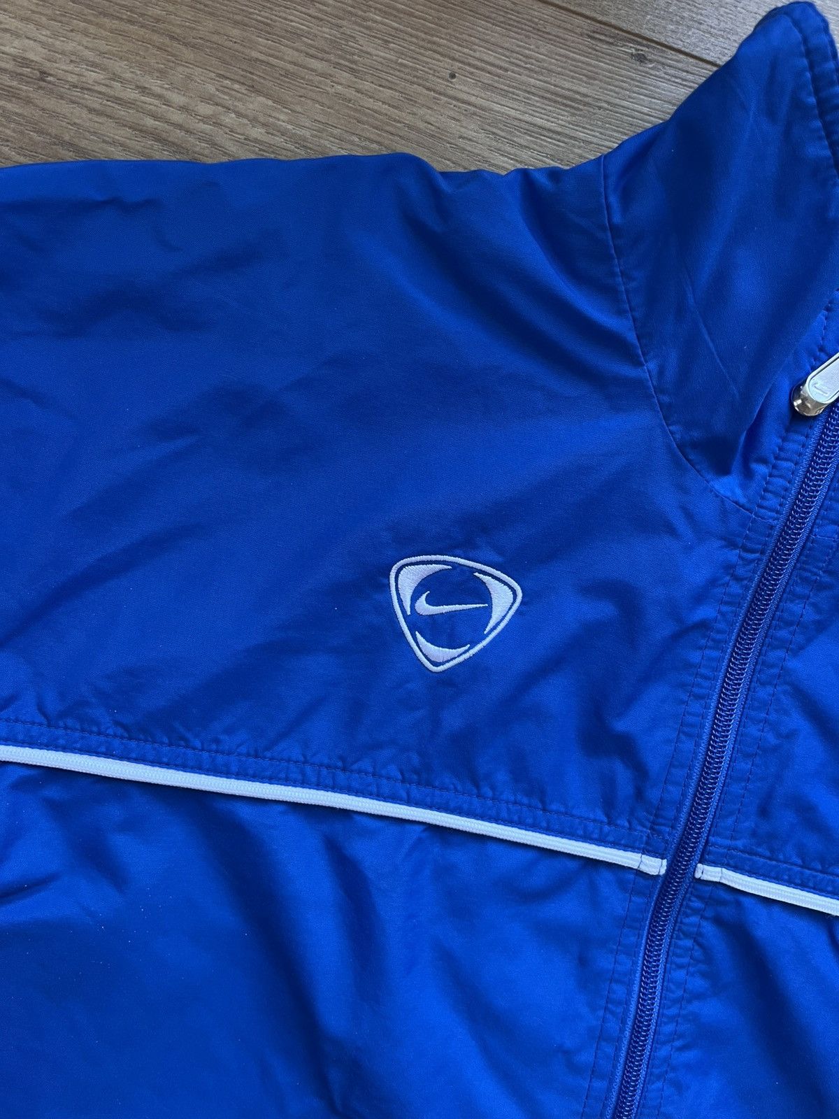 Nike 90’s NIKE TEAM RETRO SWOOSH LOGO Y2K VINTAGE TRACK JACKET Size US L / EU 52-54 / 3 - 2 Thumbnail