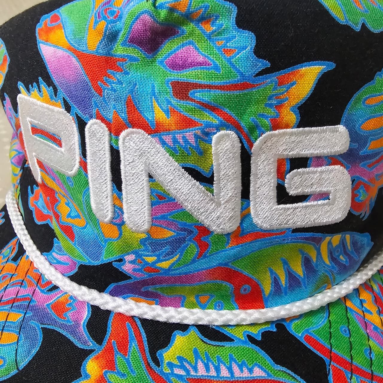 PING Vintage Ping golf all over print 90s fish paisley hats Size ONE SIZE - 2 Thumbnail