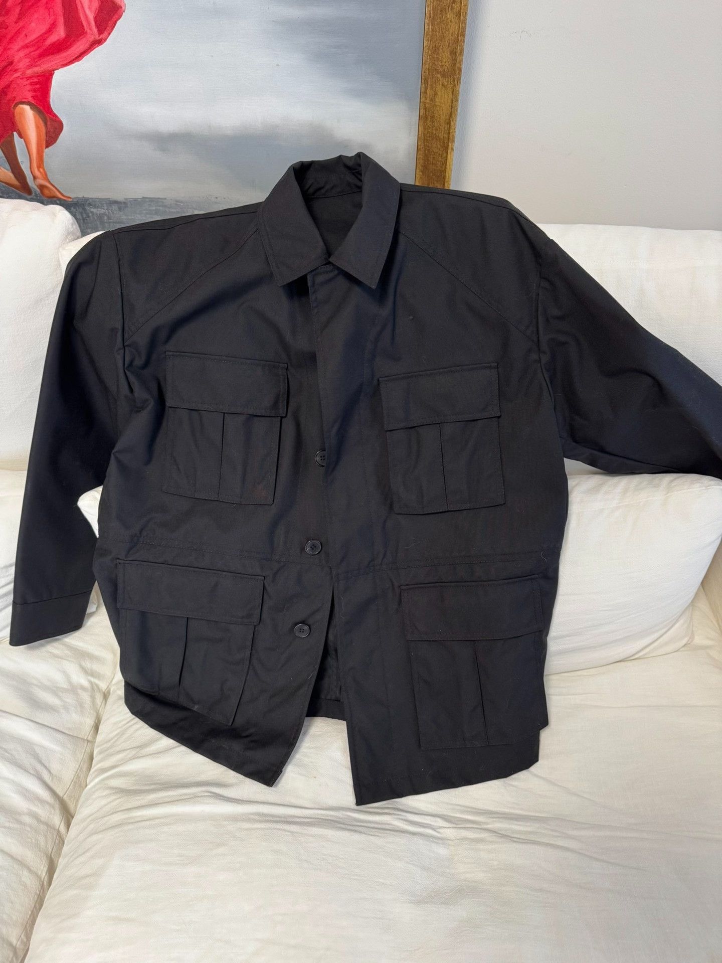 Juun.J JUUN.J Black Cargo Jacket Size US S / EU 44-46 / 1 - 1 Thumbnail
