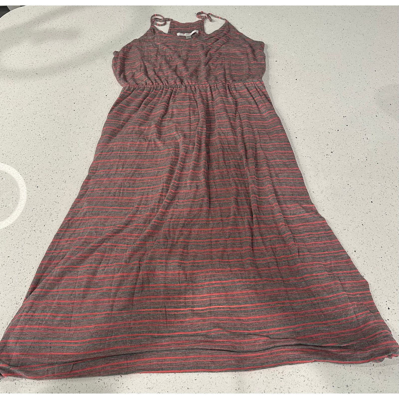 Other LC Lauren Conrad Pink and Gray Striped Dress Size XL Size XL / US 12-14 / IT 48-50 - 1 Thumbnail