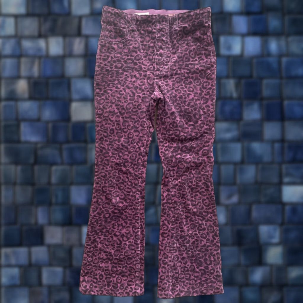 Vintage VINTAGE Pilcro The Pull-On Icon Corduroy Pants Womens 27x27 Pink Leopard Jeans 80s Animals Bohemian Hippie Cowboy Music Girls Womens Size 27" / US 4 / IT 40 - 1 Thumbnail