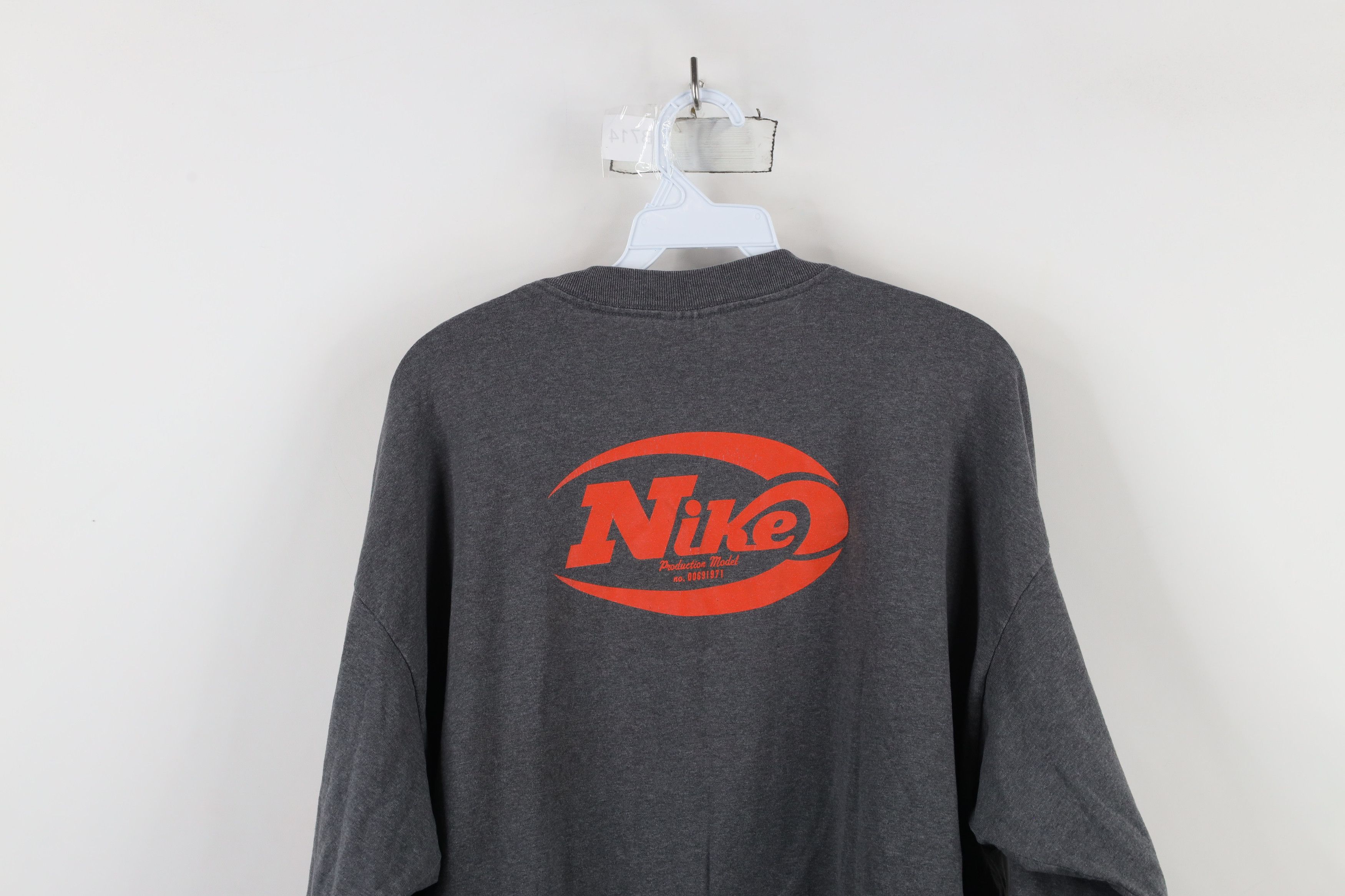 Nike × Vintage Vintage 90s Y2K Nike Racing Flag Long Sleeve T-Shirt USA Size US XL / EU 56 / 4 - 14 Thumbnail