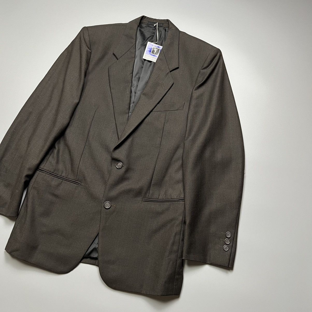 Yves Saint Laurent Yves Saint Laurent - Brown Pinstripes Wool Blazer Size 48S - 5 Thumbnail