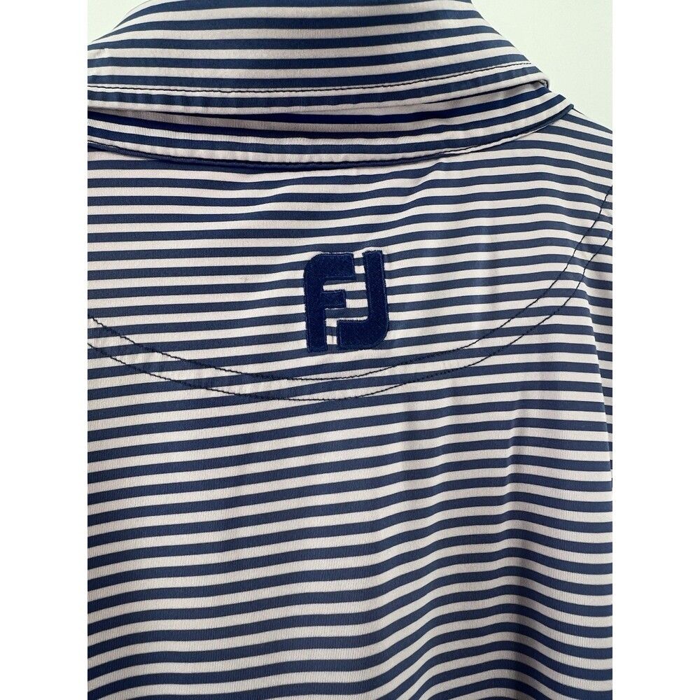 Footjoy FootJoy FJ Polo Shirt Mens Large Blue & Pink Striped Stretc Size US L / EU 52-54 / 3 - 7 Thumbnail