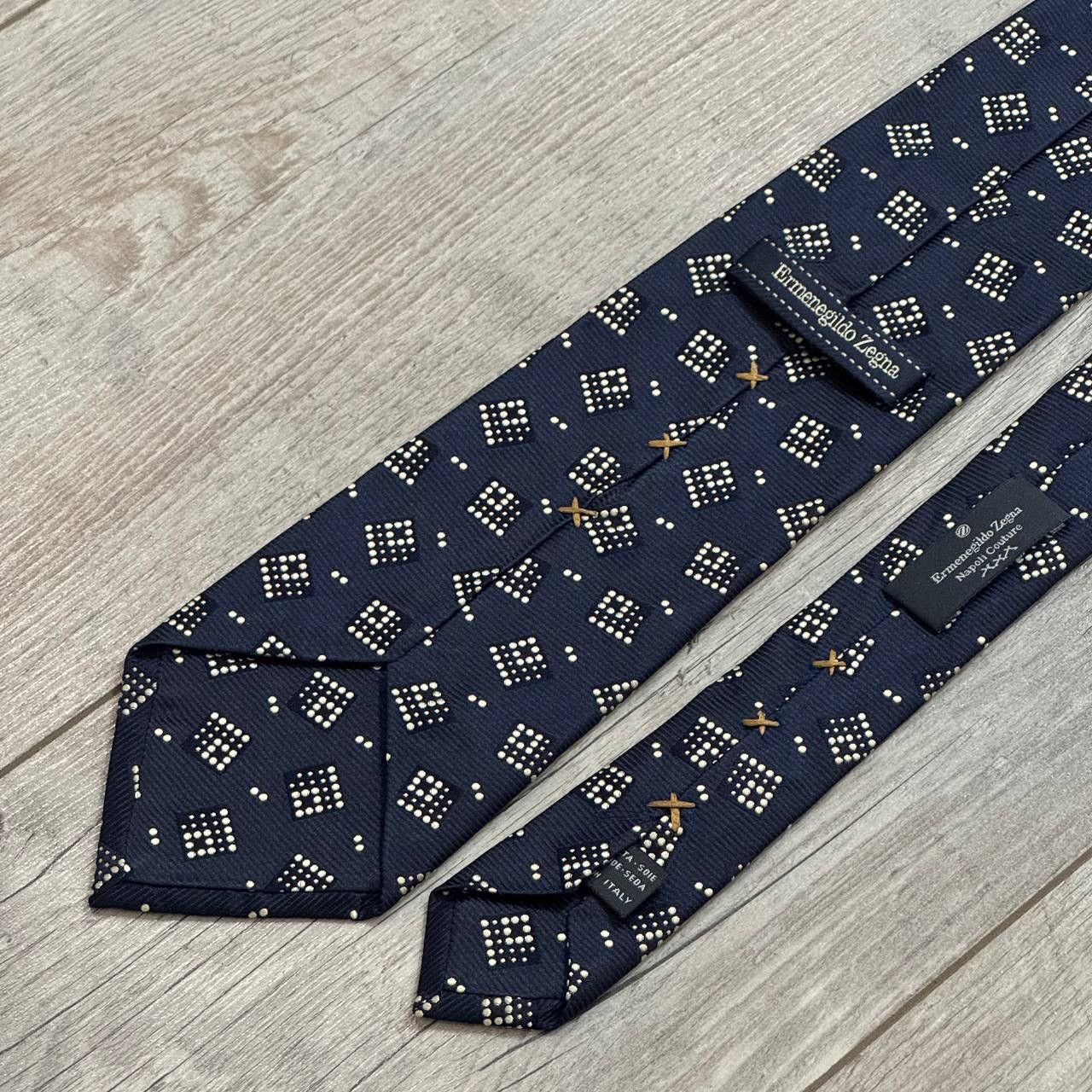 Ermenegildo Zegna Vintage Ermegildo Zegna Napoli Couture Silk Tie Size ONE SIZE - 6 Thumbnail
