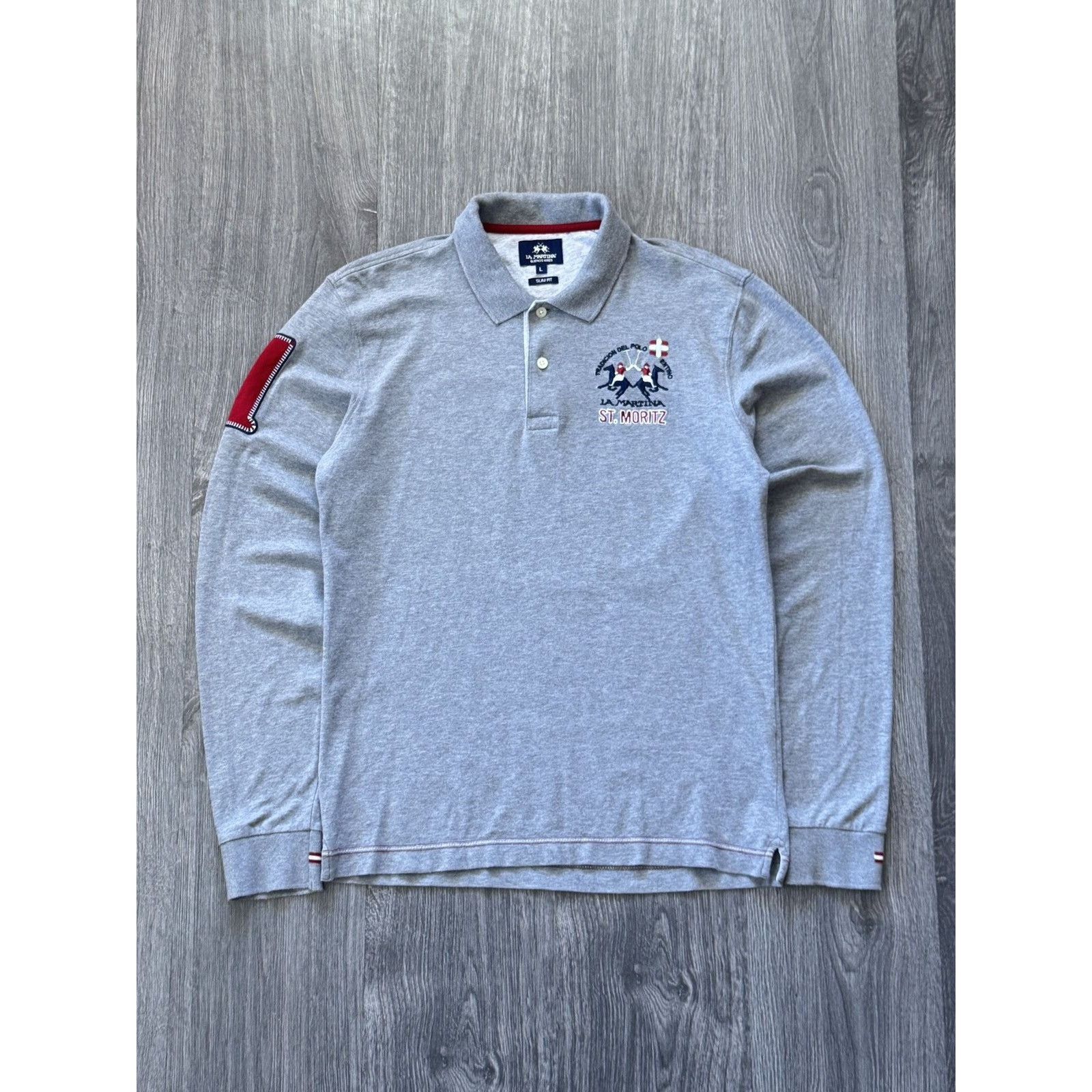 La Martina Vintage La Martina St.Moriz Ralph Lauren Gray Longsleeve Size US L / EU 52-54 / 3 - 1 Thumbnail