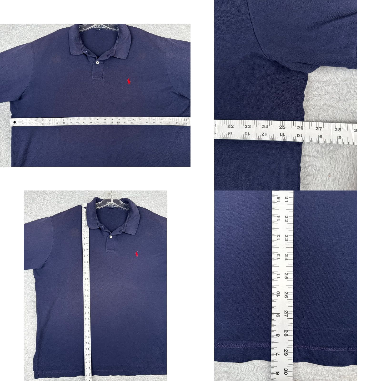 Ralph Lauren VINTAGE Polo Ralph Lauren Shirt 2XL Blue Polo Shirt Men Short Sleeve 100% Cotton Knit Embroidered Logo 80s Golf Mens Size US XXL / EU 58 / 5 - 8 Thumbnail