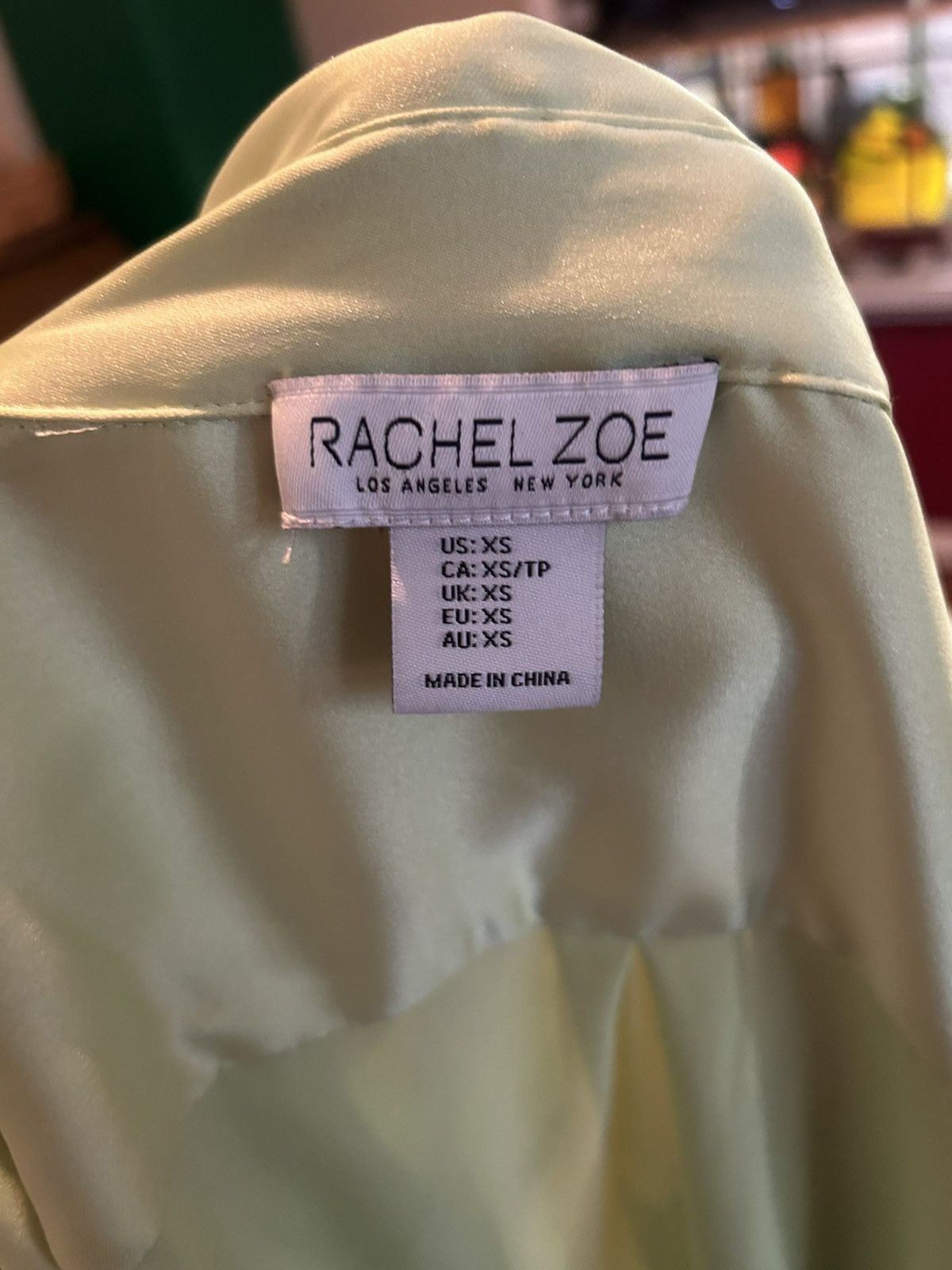 Rachel Zoe Rachel Zoe Light Lime Green Blouse XSmall Size XS / US 0-2 / IT 36-38 - 9 Thumbnail