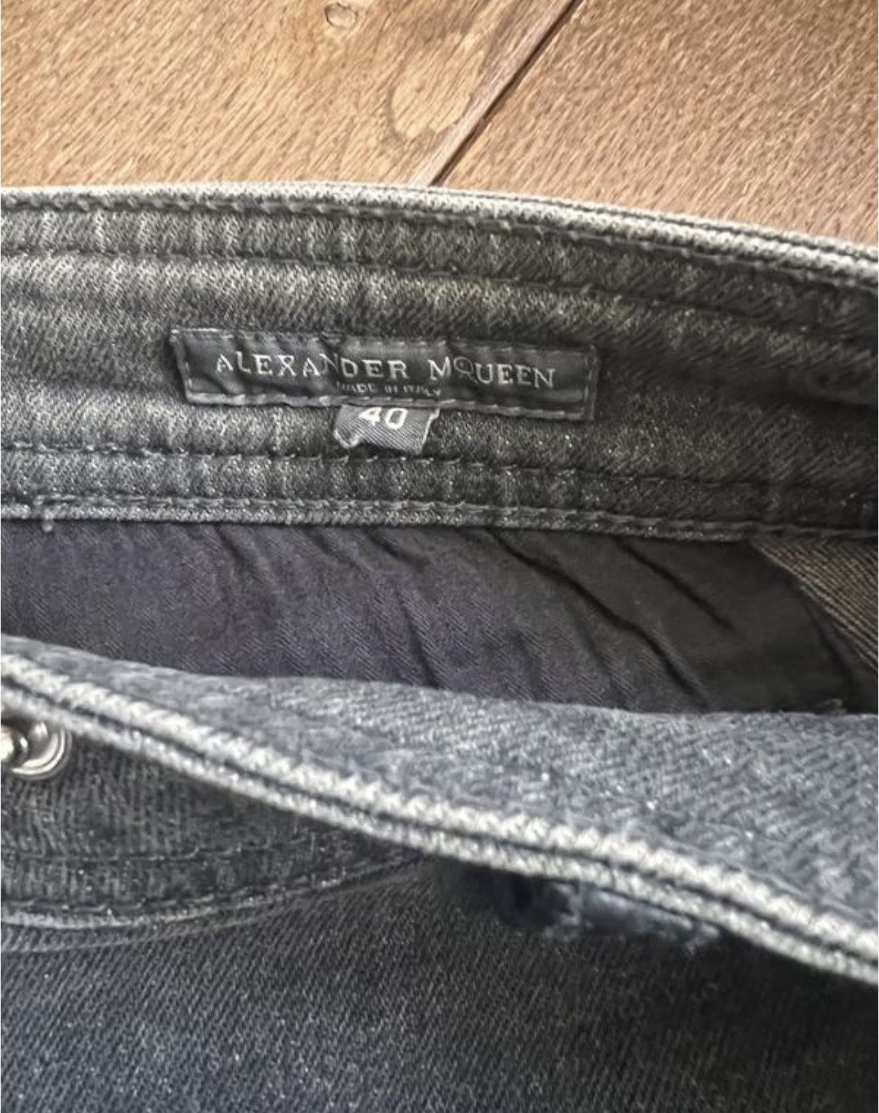 Alexander McQueen ALEXANDER MCQUEEN Skinny JEANS Size 26" / US 2 / IT 38 - 3 Thumbnail