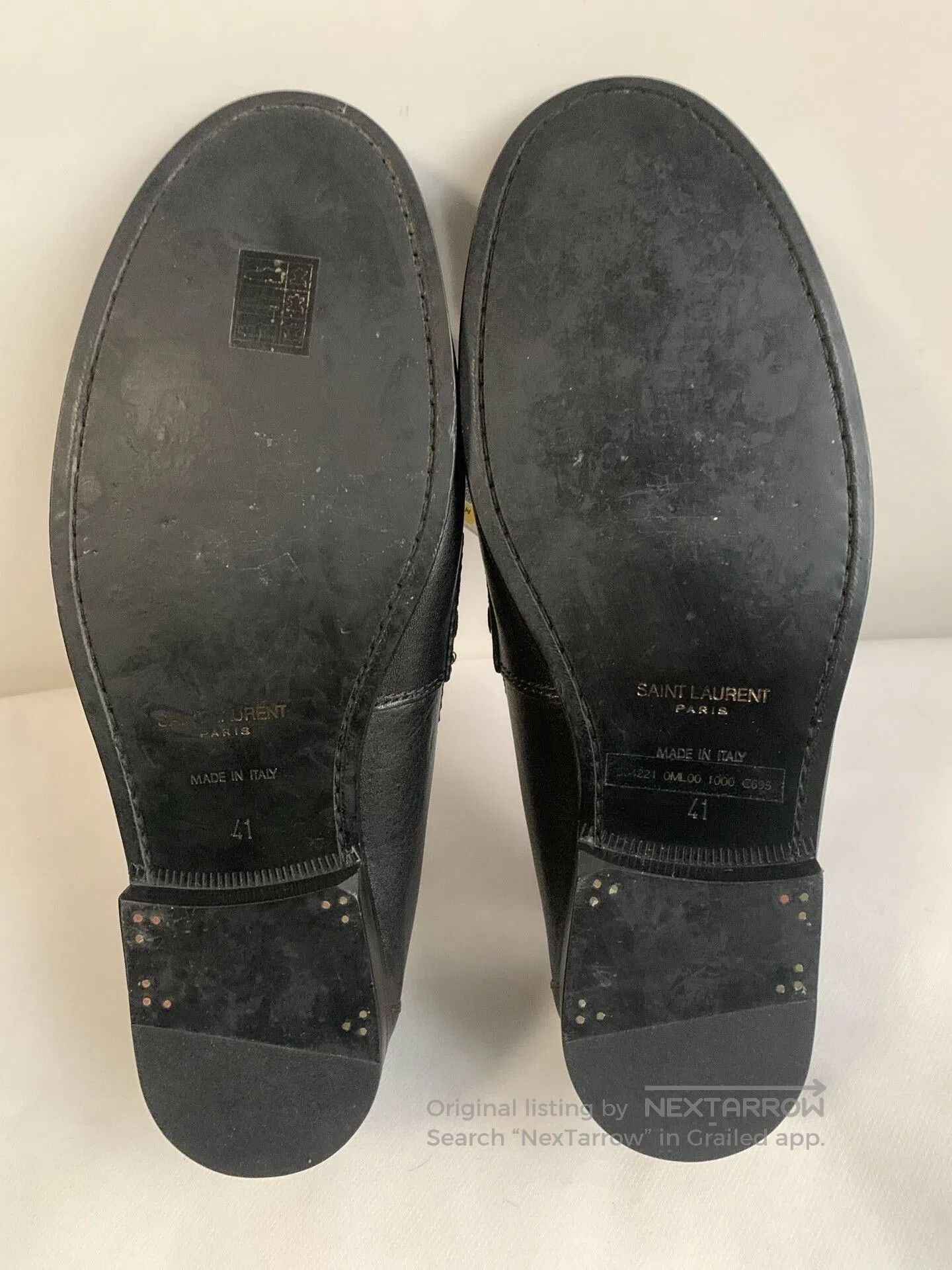 Saint Laurent Paris Saint Laurent Black Tassel Loafers. Size US 8 / EU 41 - 6 Thumbnail