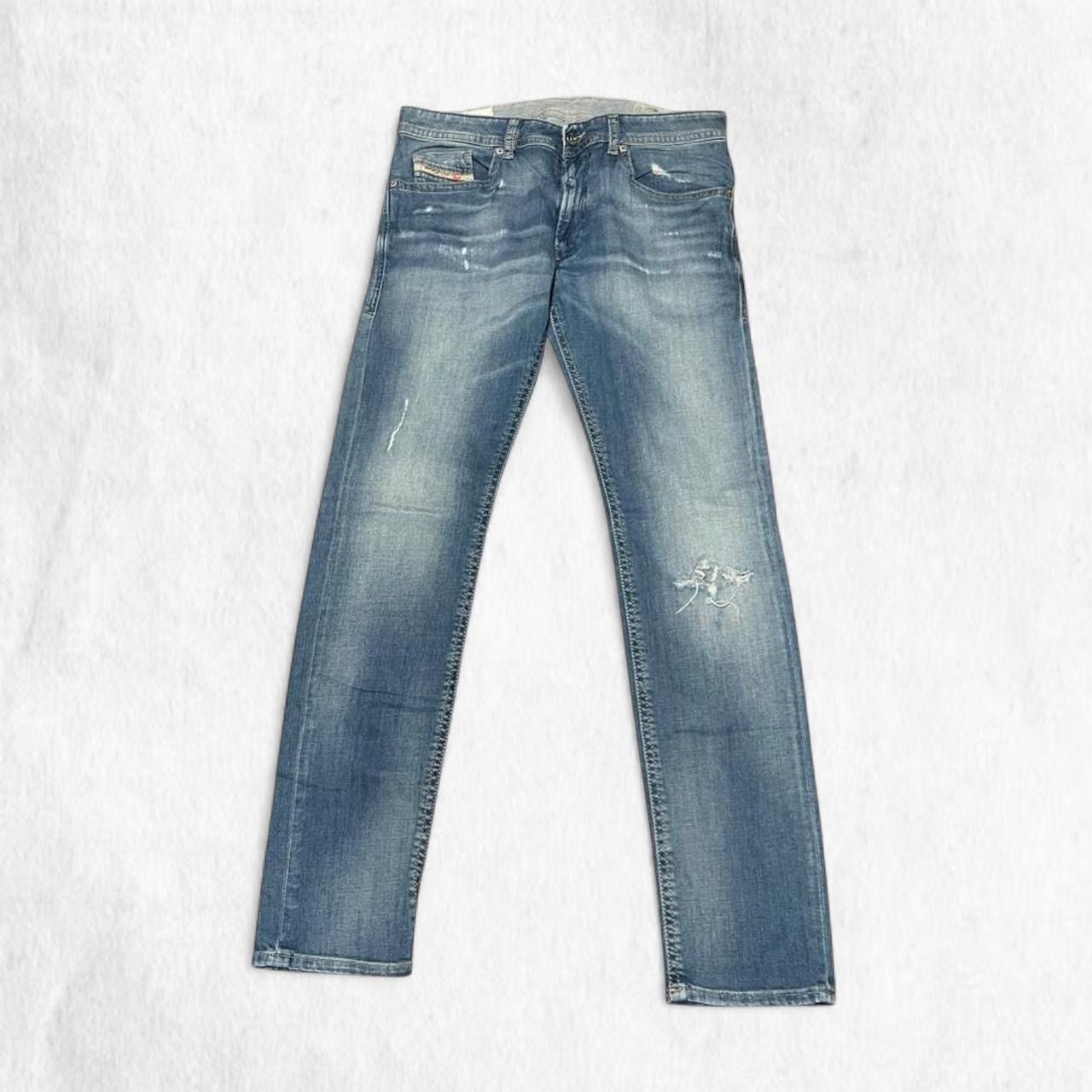 Diesel Diesel THOMMER slim skinny light wash jeans w/ distressing Size US 32 / EU 48 - 1 Thumbnail