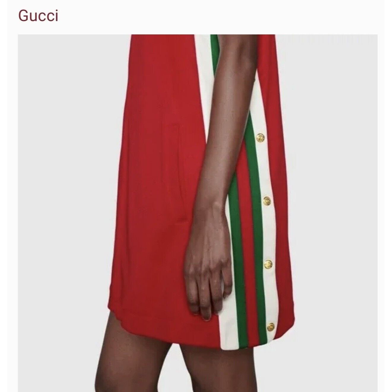 Gucci ❤️💚🤍Gucci Technical Jersey Removable Hoodie Dress❤️💚🤍 si Size S / US 4 / IT 40 - 2 Thumbnail