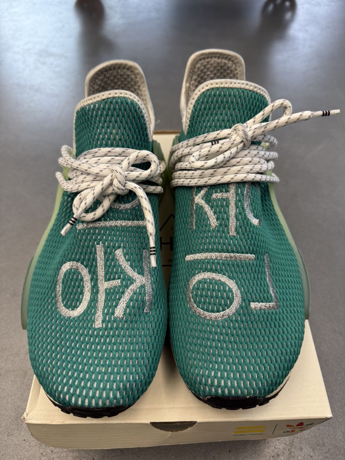 Adidas × Pharrell 2020 Adidas NMD Hu Pharrell Dash Green Size US 8.5 / EU 41-42 - 8 Thumbnail