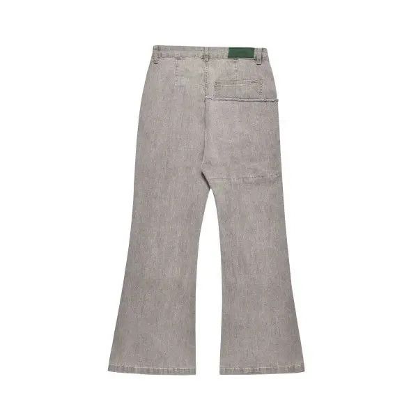 Japanese Brand VIBE High street retro washed loose wide-leg flared jeans Size US 32 / EU 48 - 2 Thumbnail