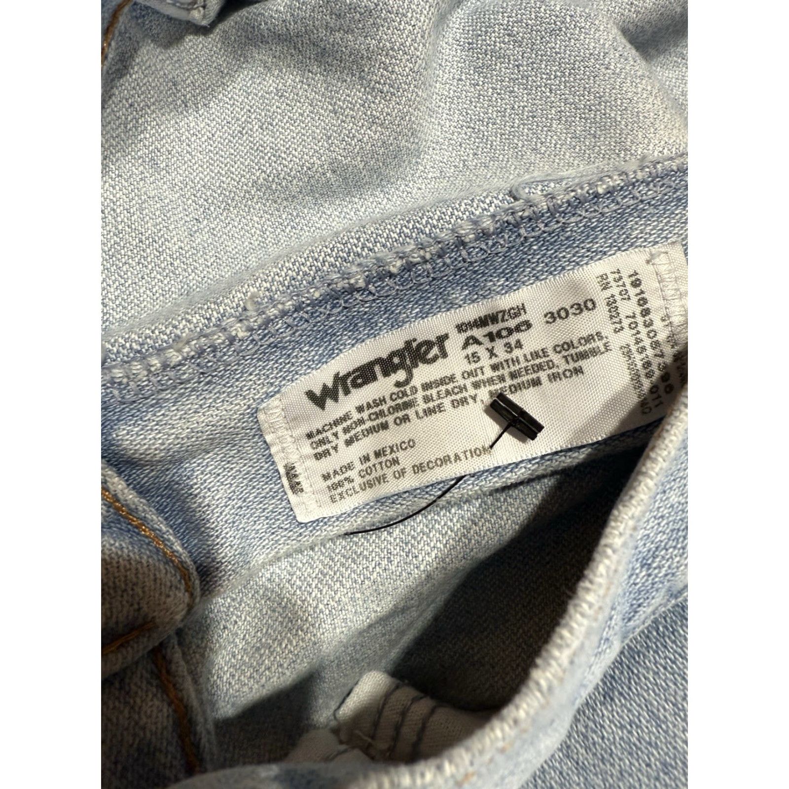 Wrangler VINTAGE? No. Wrangler Jeans 14MWZ Women's Slim Bootcut Blue Denim 15x34 36" Waist 34" Inseam 5-Pocket Size 36" / US 14 / IT 50 - 5 Thumbnail