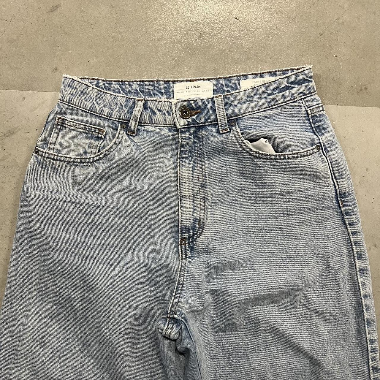 Japanese Brand × Vintage Vintage Y2K/2000s Baggy Wideleg Light wash denim jeans! Size US 28 / EU 44 - 2 Thumbnail
