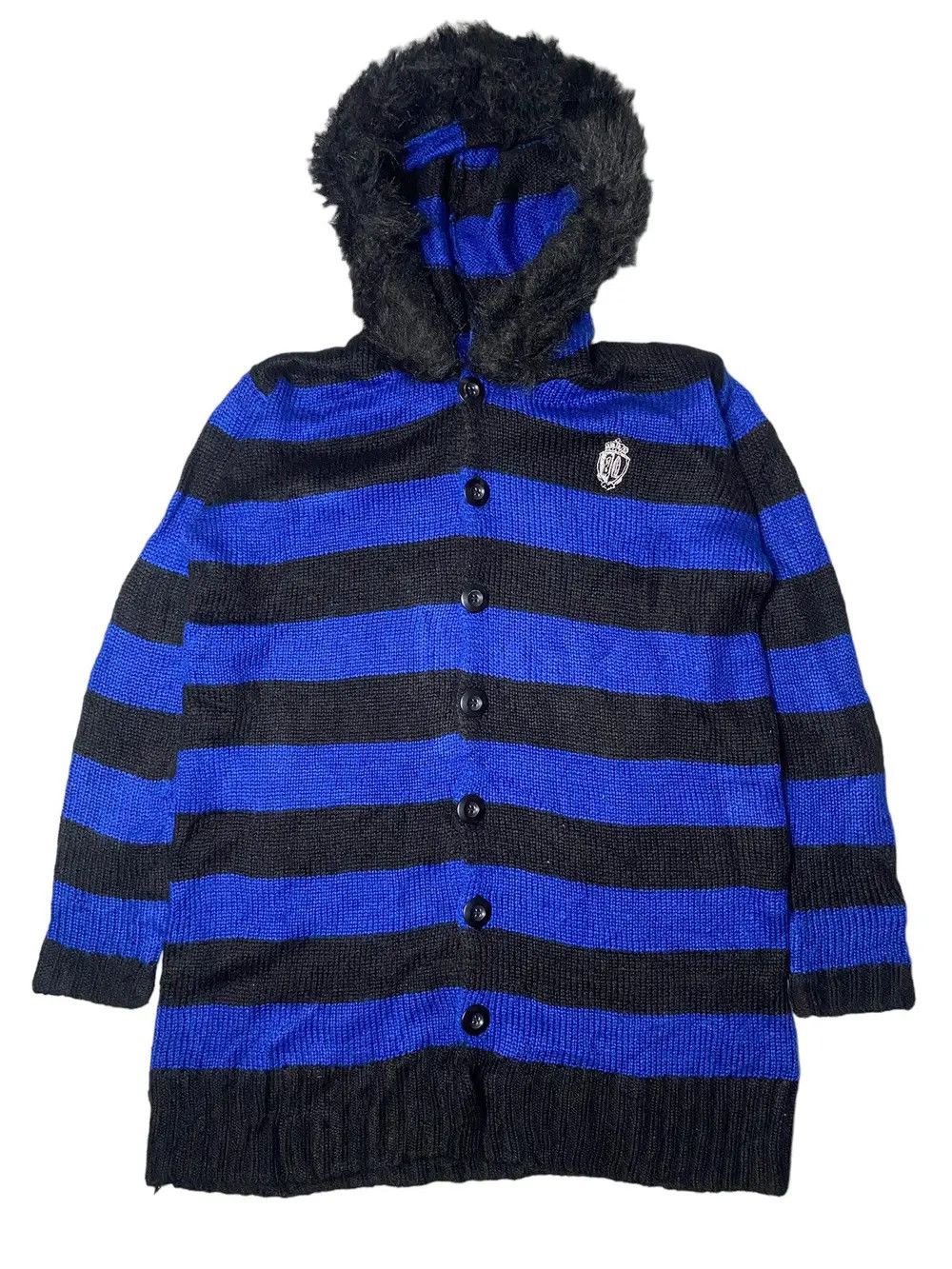 2000's Algonquins Fur Knitted B&B Grunge Hoodie