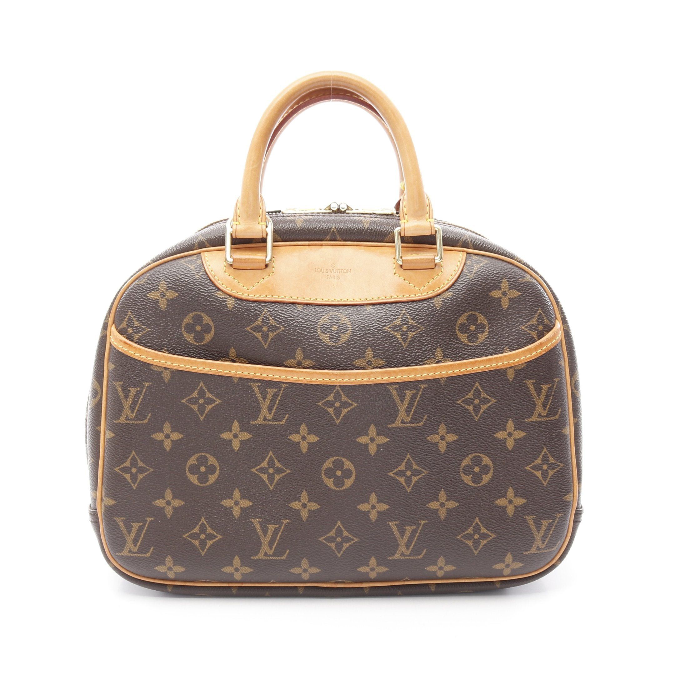 Louis Vuitton Louis Vuitton Trouville Monogram Handbag Leather Brown Size ONE SIZE - 1 Thumbnail