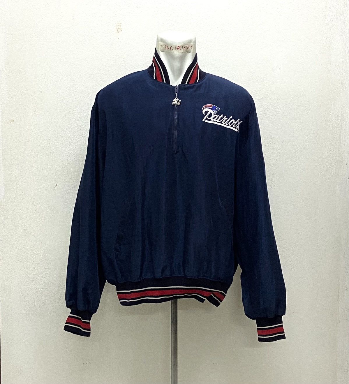 NFL × Starter × Vintage 90'S STARTER X NEW ENGLAND PATRIOTS VINTAGE NFL Size US XL / EU 56 / 4 - 1 Thumbnail