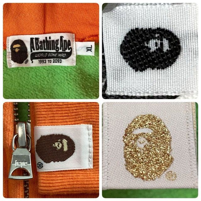 Bape 2015 BAPE 1st Camo Neon Shark Full Zip Hoodie a bathing ape Size US XL / EU 56 / 4 - 9 Thumbnail