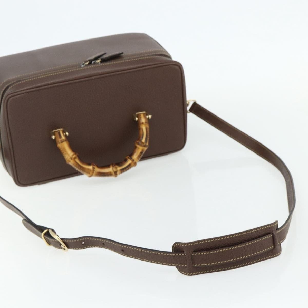 Gucci Gucci Bamboo Leather Handbag 013 Brown Size ONE SIZE - 11 Thumbnail