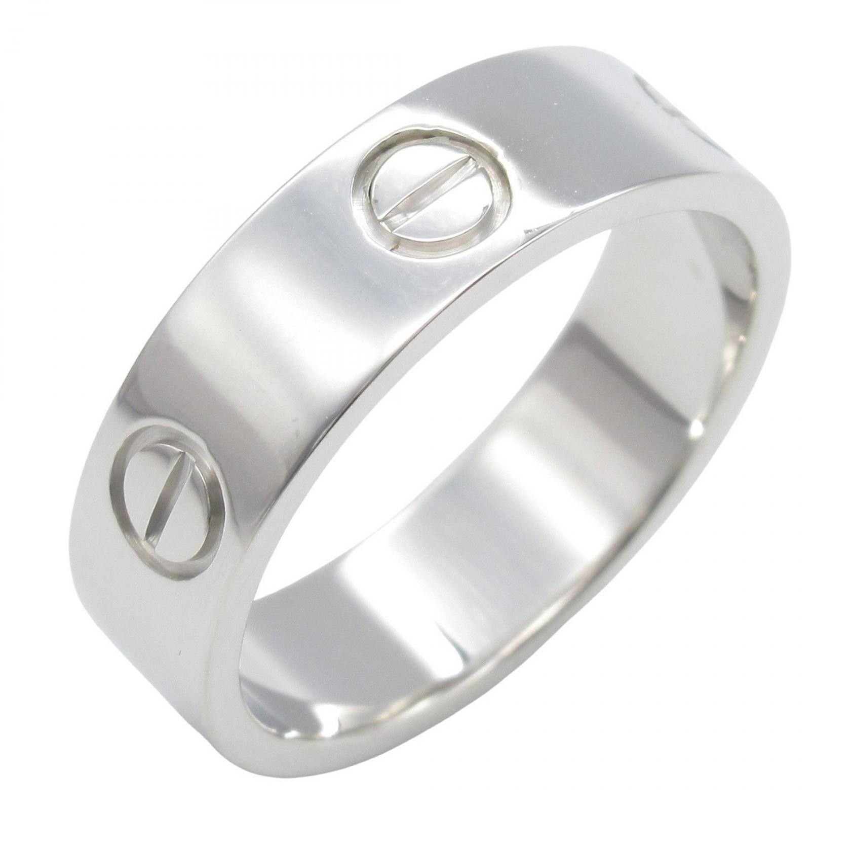 Cartier Cartier Cartier Love Au750 White Gold Ring Size 17 Precious Metal Ring B4084700 DUTY FREE for USA Size ONE SIZE - 1 Thumbnail