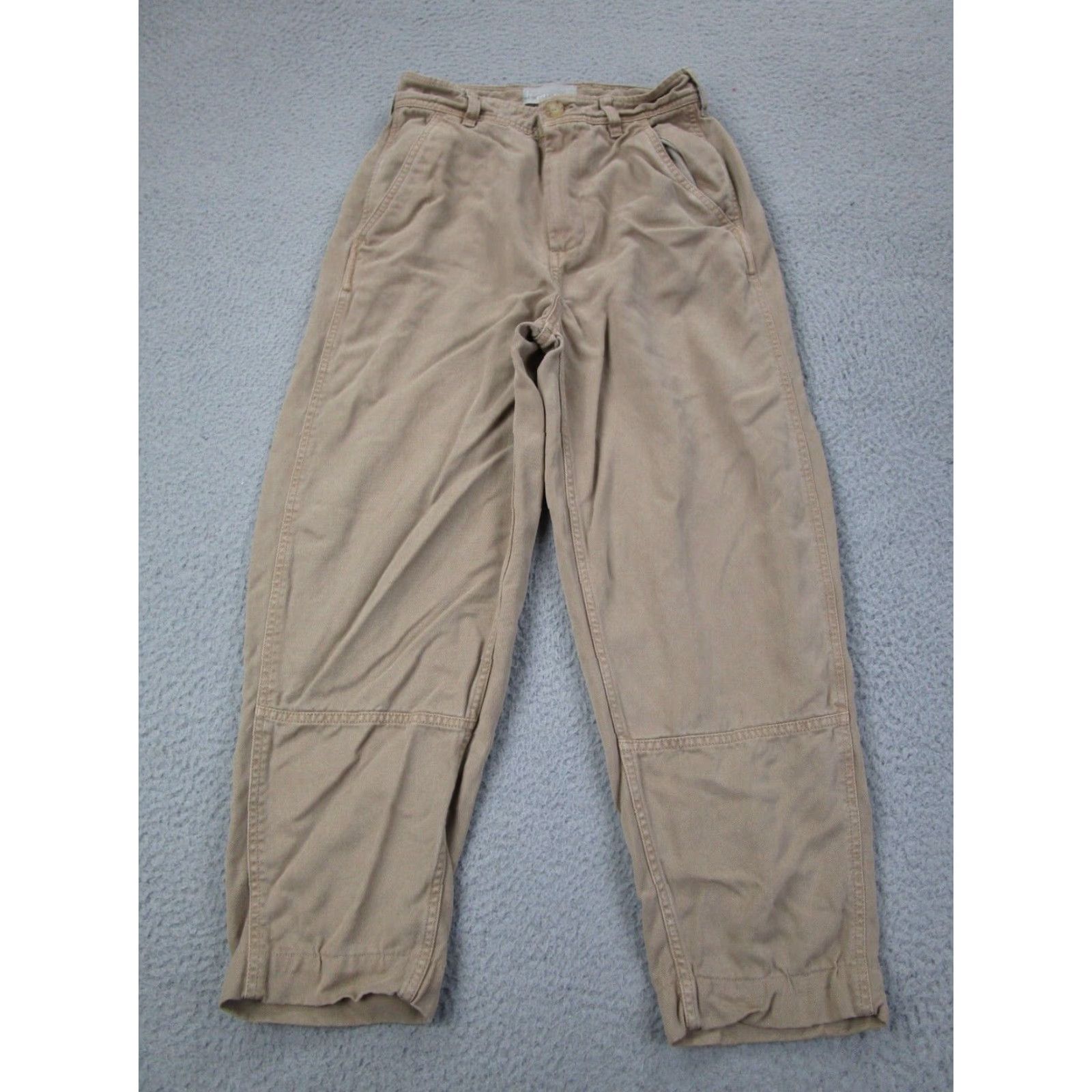 Everlane Everlane Pants Womens 00 Beige Army Military Twill High Rise Khakis Long Pants Size 26" / US 2 / IT 38 - 2 Thumbnail