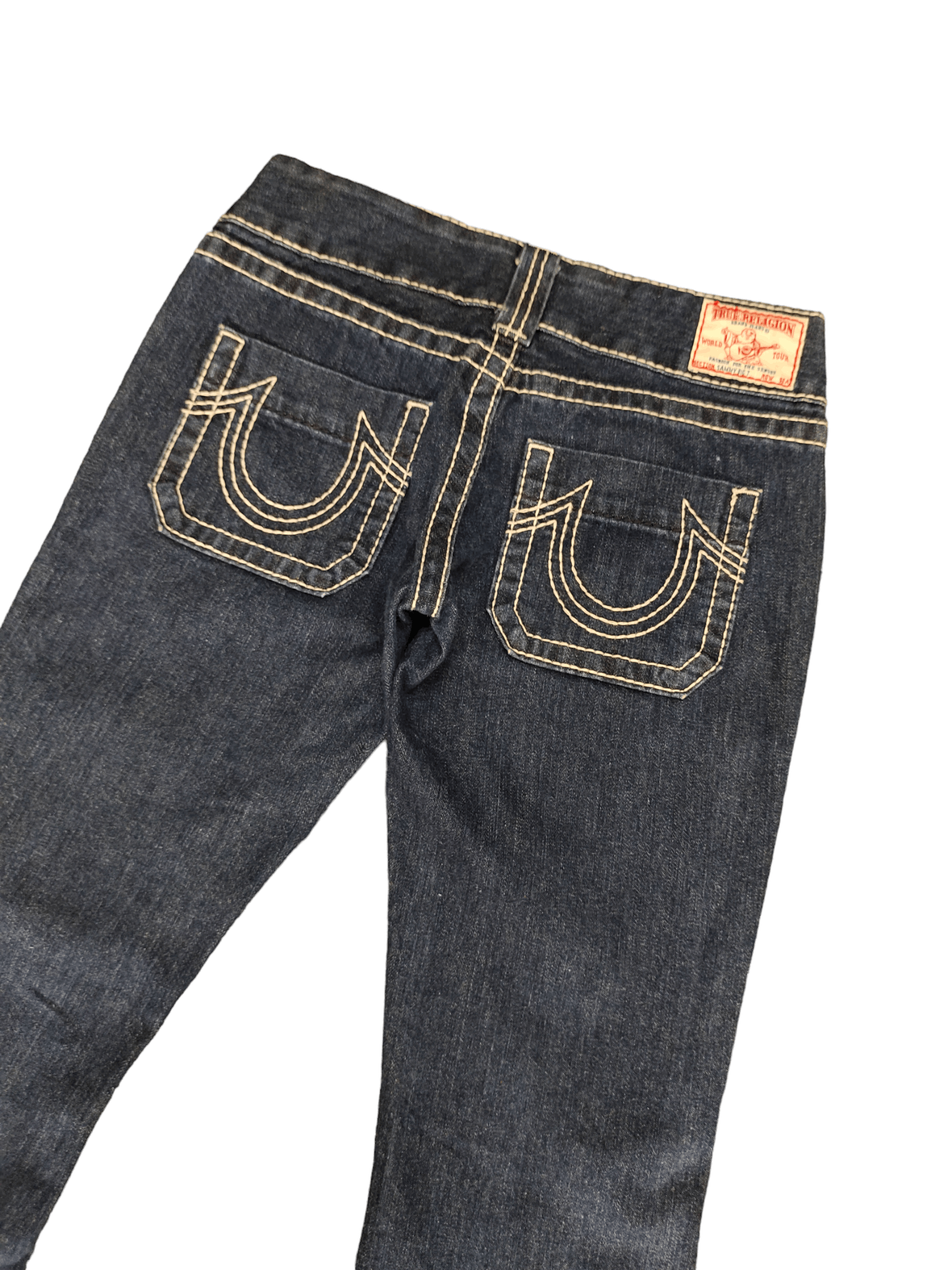 True Religion Flare Jeans True Religion Big Stitch Denim Bootcut Low Rise Size 27" / US 4 / IT 40 - 14 Thumbnail