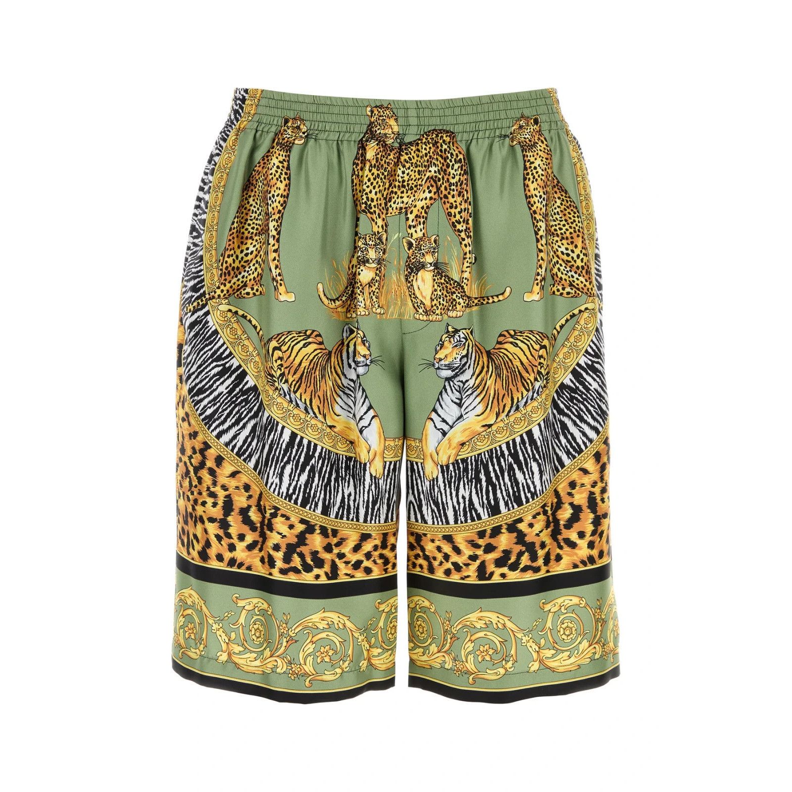 Versace VERSACE Silk Bermuda Shorts New & Authentic (Men's size:US 3 Size US 36 / EU 52 - 1 Thumbnail