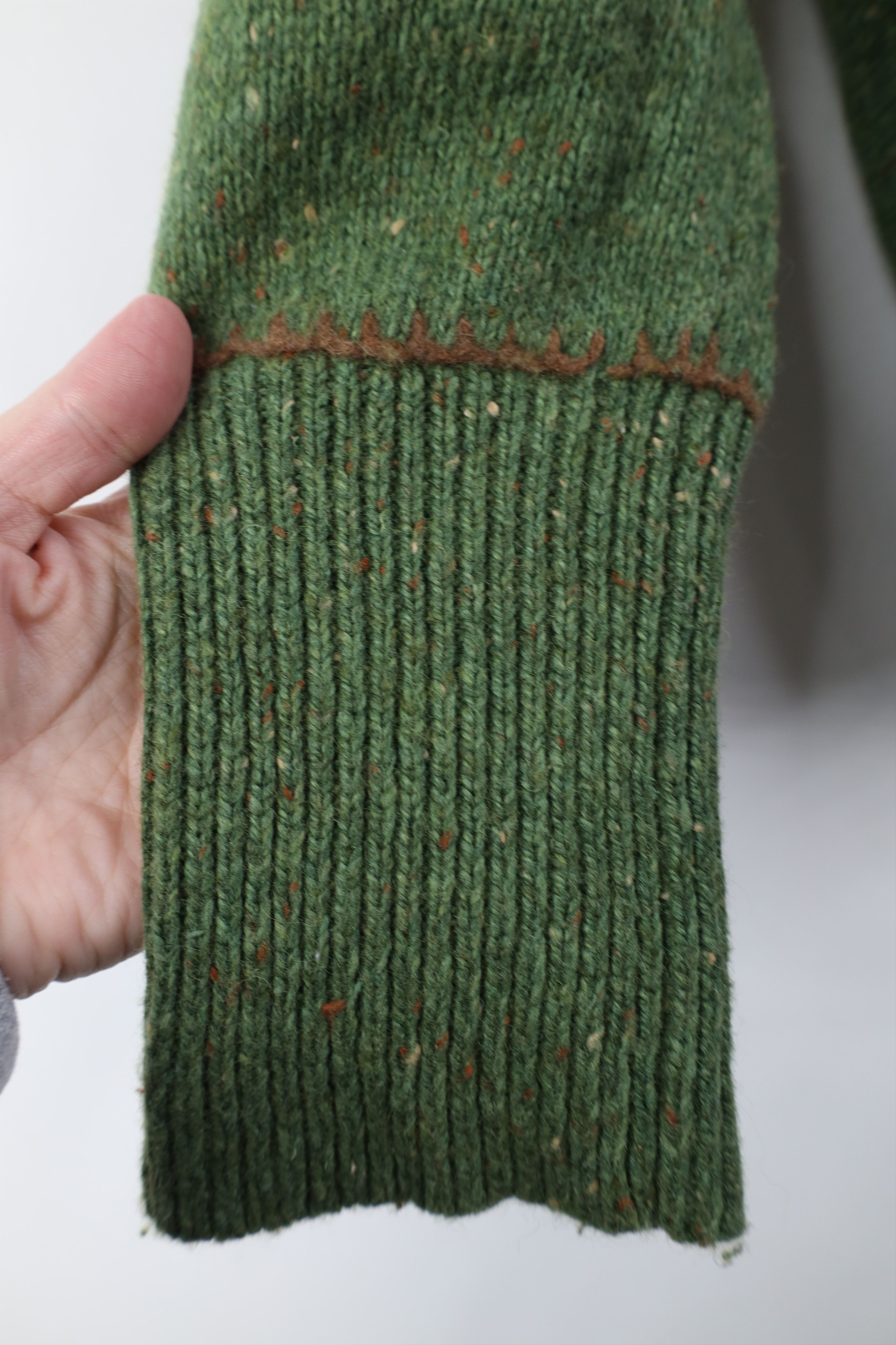 Woolrich Woolen Mills Vintage Woolrich Earth Tone Fleck Wool Blend Zip Sweater Size US L / EU 52-54 / 3 - 7 Thumbnail