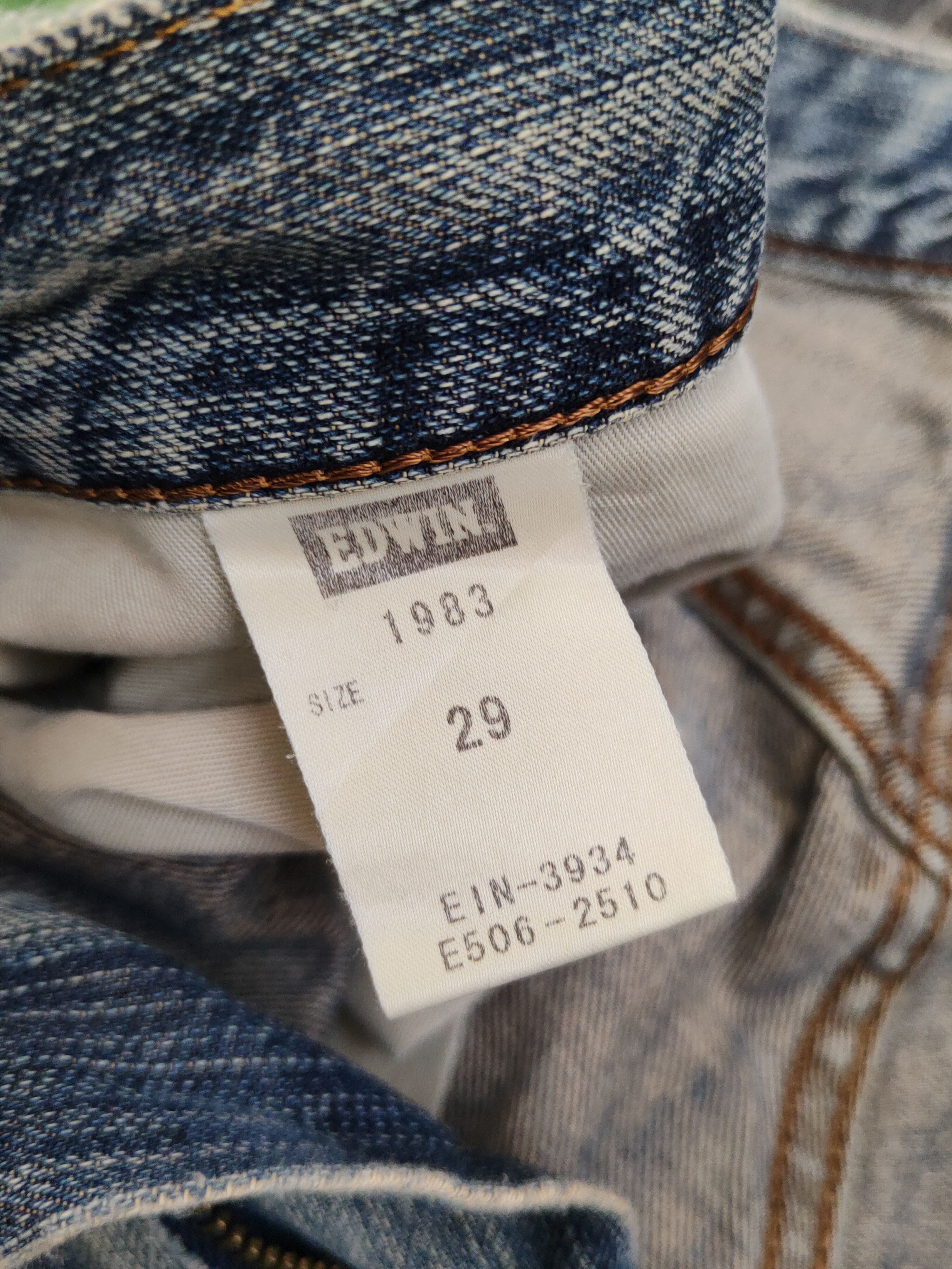 Edwin Edwin Dark Blue Distressed Ripped denim Jeans #W1799 Size US 30 / EU 46 - 16 Thumbnail