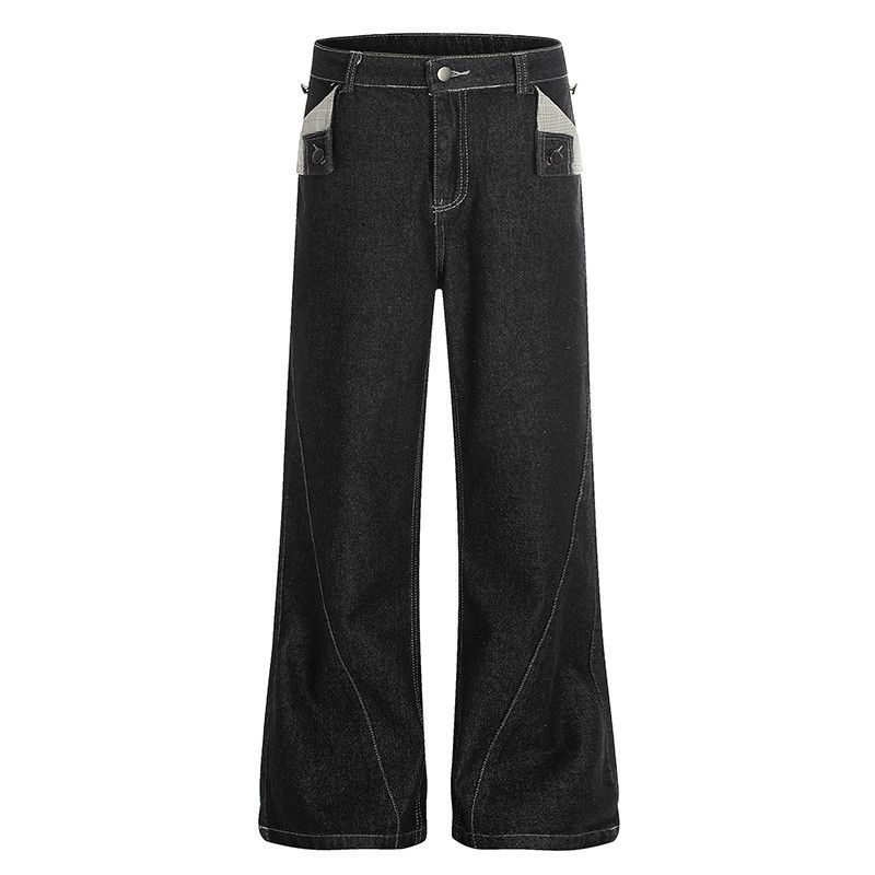 Jean American retro loose patchwork jeans for men Size US 32 / EU 48 - 1 Thumbnail