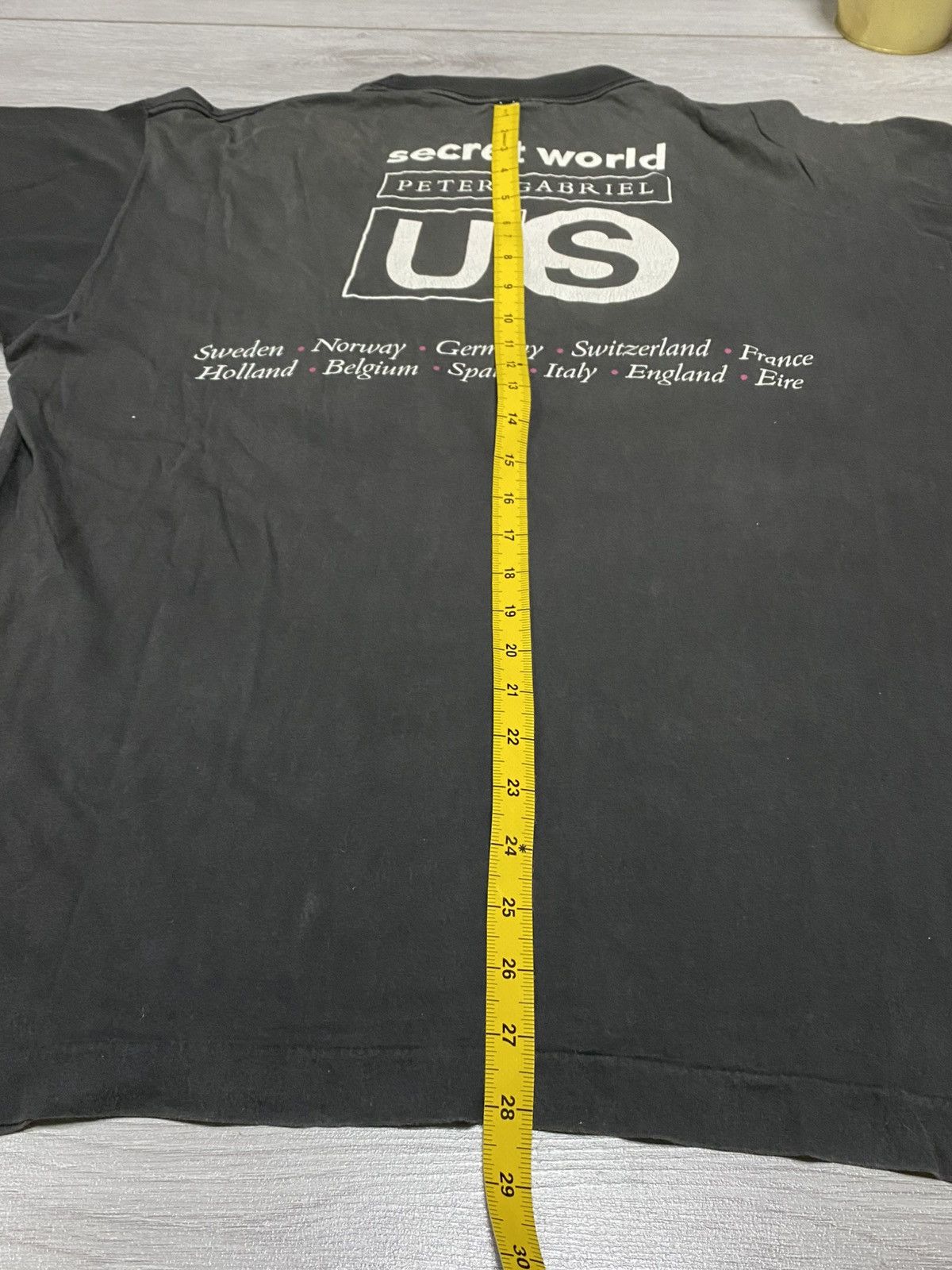 Band Tees Vintage Peter Gabriel Tour T-shirt Music 90s US Album Rare Size US XL / EU 56 / 4 - 8 Thumbnail