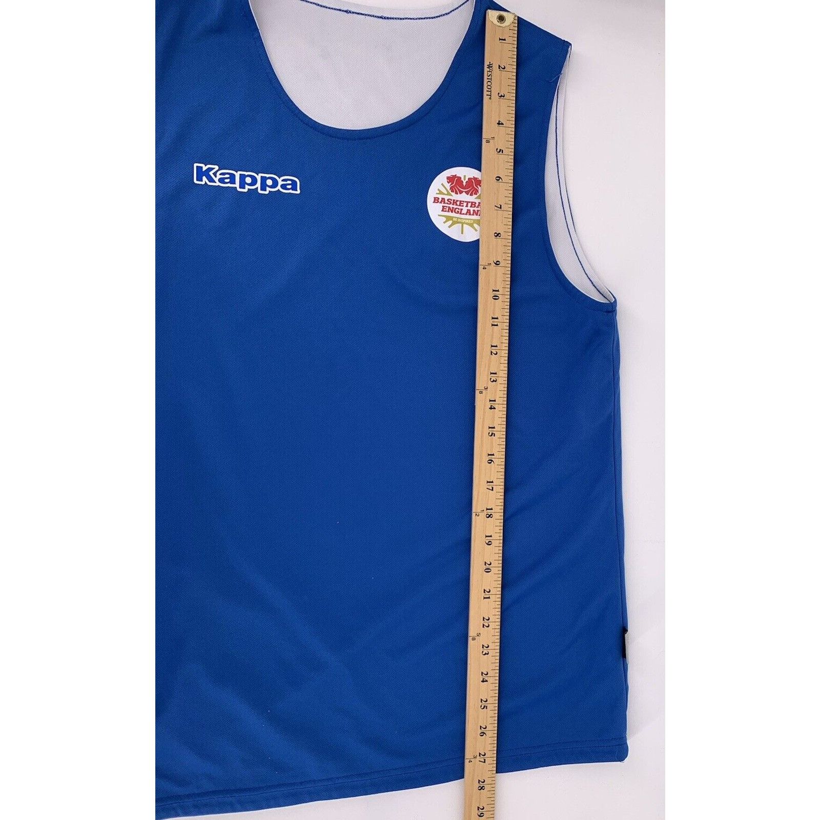 Kappa Kappa Jersey White/Blue Basketball England Reversible 2017 M Size US M / EU 48-50 / 2 - 13 Thumbnail