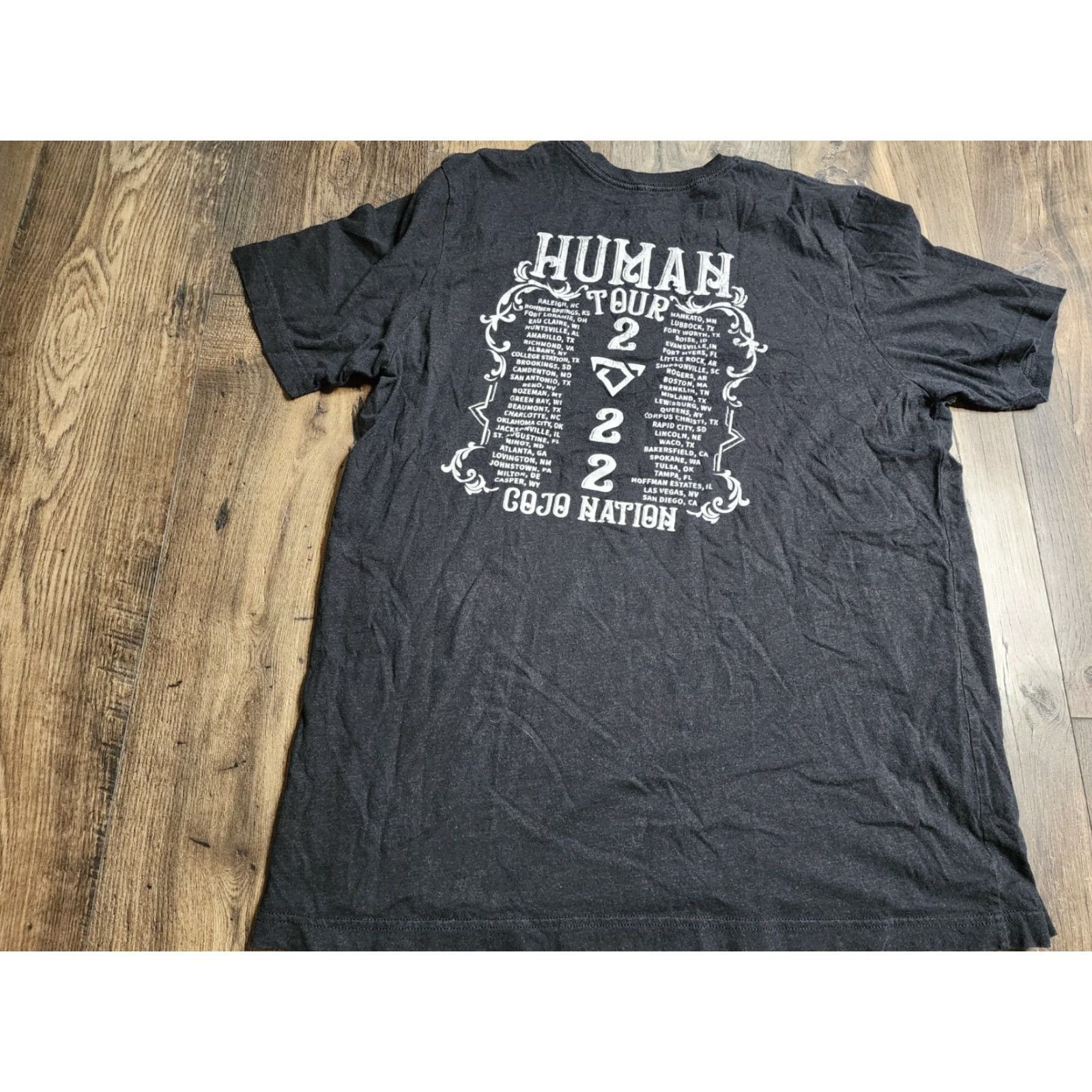 Doublet CODY JOHNSON 2022 HUMAN TOUR Concert T-Shirt Black XL Men's Double-Sided Band Tee Size US XL / EU 56 / 4 - 2 Thumbnail