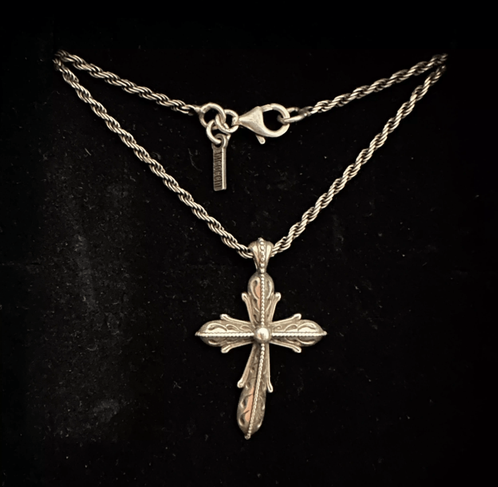 image of Emanuele Bicocchi Medium Cross Necklace, Men's