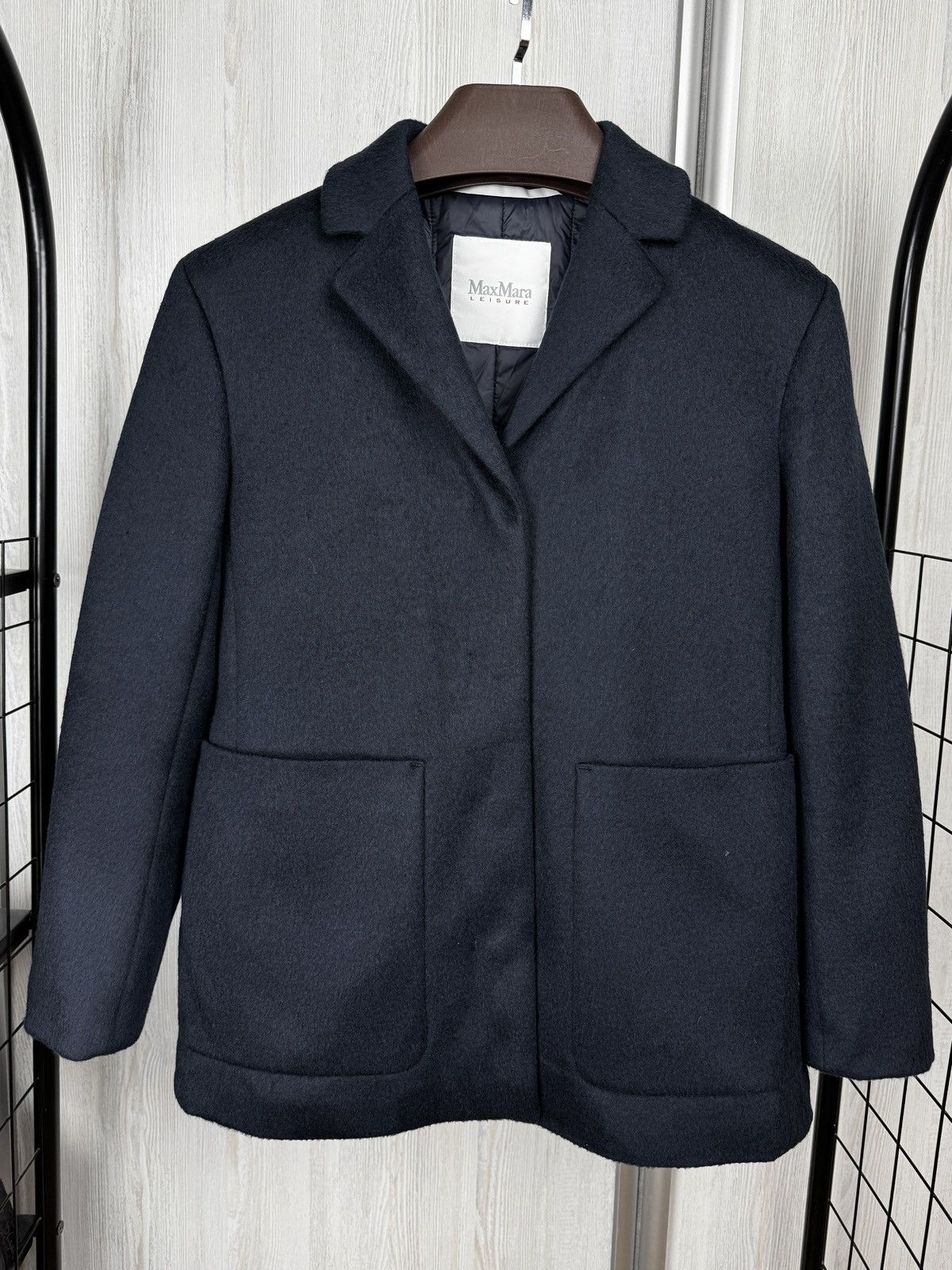 Max Mara MAX MARA LEISURE Midnight blue Piacere jacket Size M / US 6-8 / IT 42-44 - 2 Thumbnail