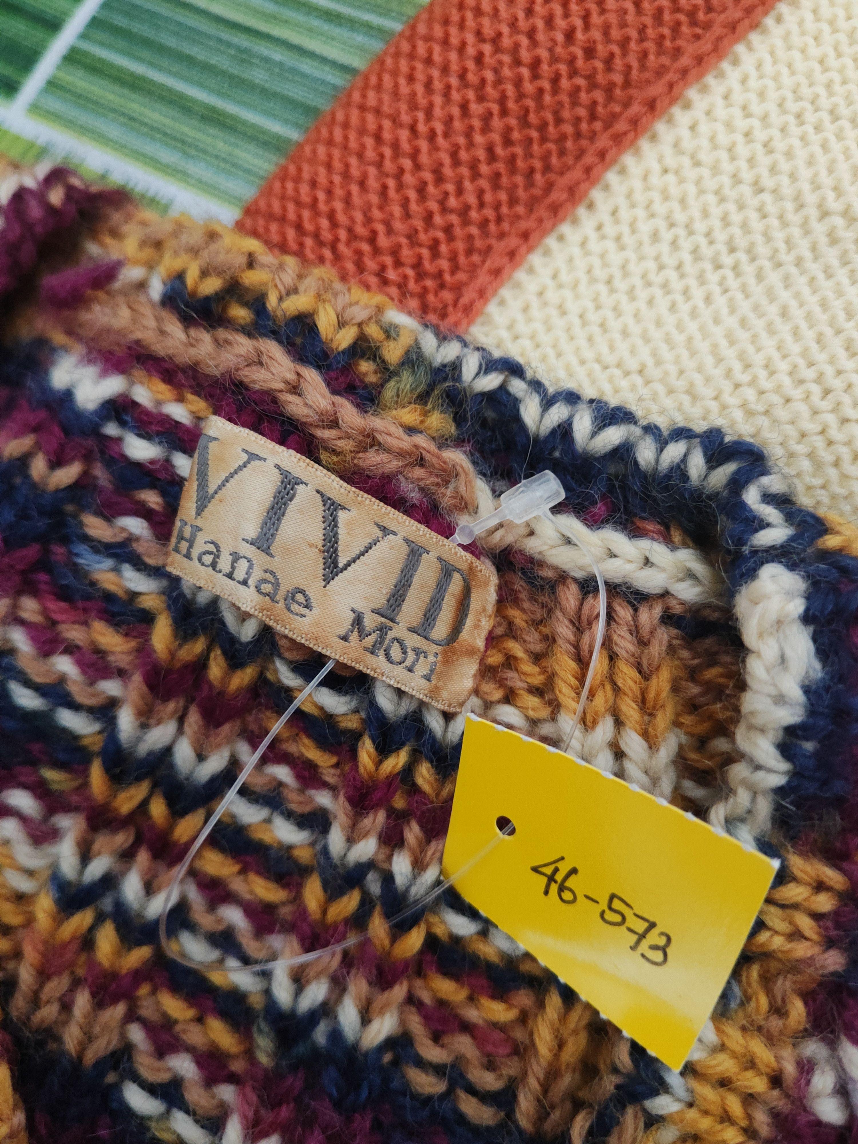 Hanae Mori DL Hanae Mori-Vivid Mix Knitwear Sweatshirts #46-573 Size S / US 4 / IT 40 - 10 Thumbnail
