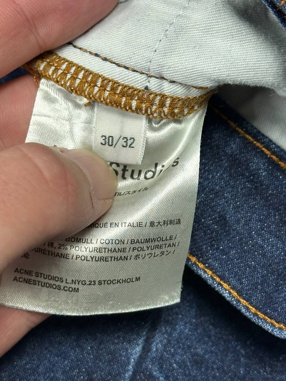 Acne Studios Acne Studios Rare Ace Str Raw Denim Jeans Size 30" / US 8 / IT 44 - 9 Thumbnail